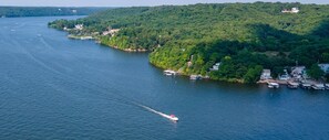Aerial view - Gorgeous Getaway-3 bed 2 bath condo with a view!  (Osage Beach)