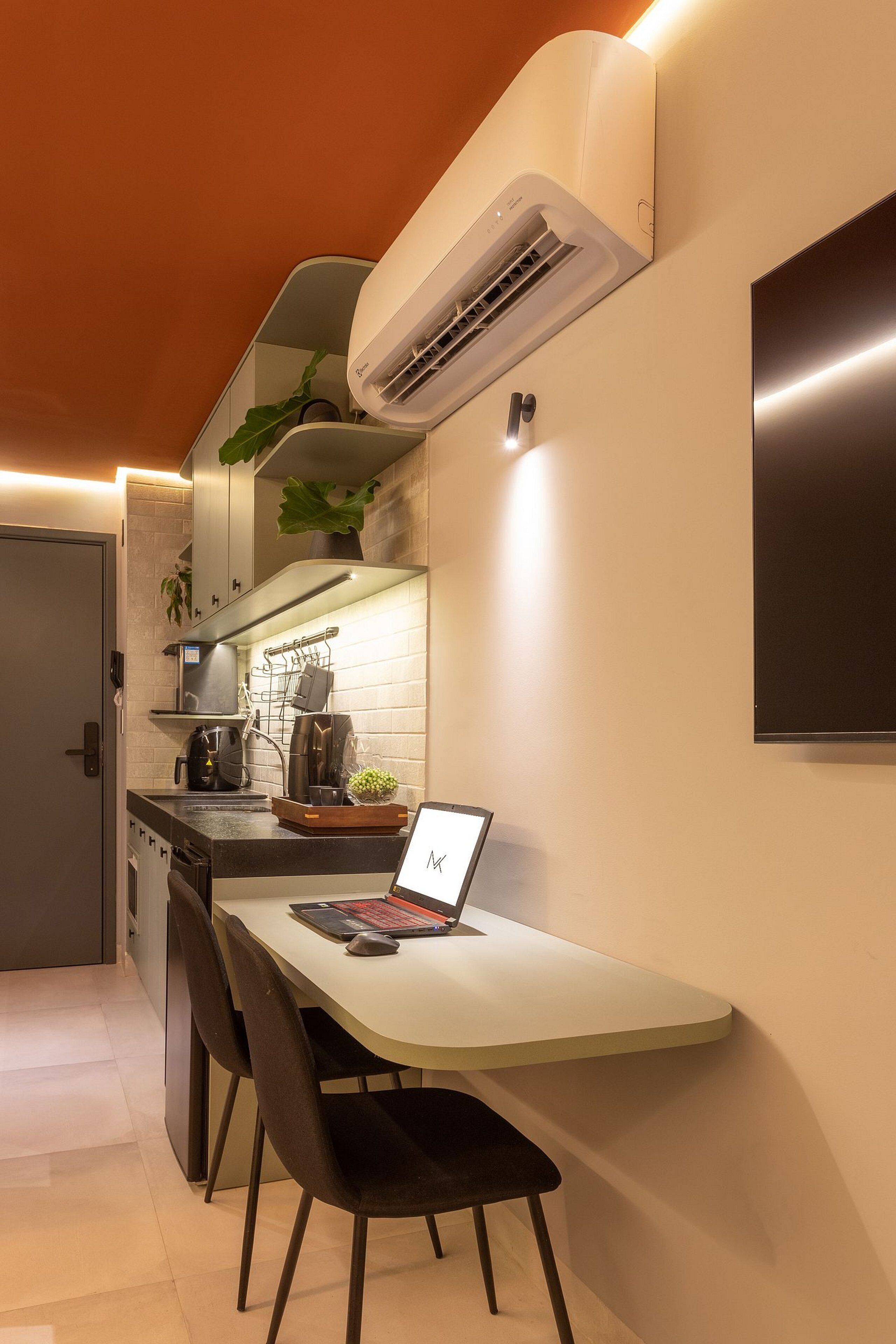 Apartamento básico | Cozinha privada | Frigobar