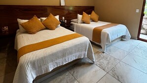 Family Room, 2 Double Beds, Terrace, Mountain View | 1 bedroom, down duvets, free WiFi - Hotel Villas Ecuestre Tepoztlán (Tepoztlán)
