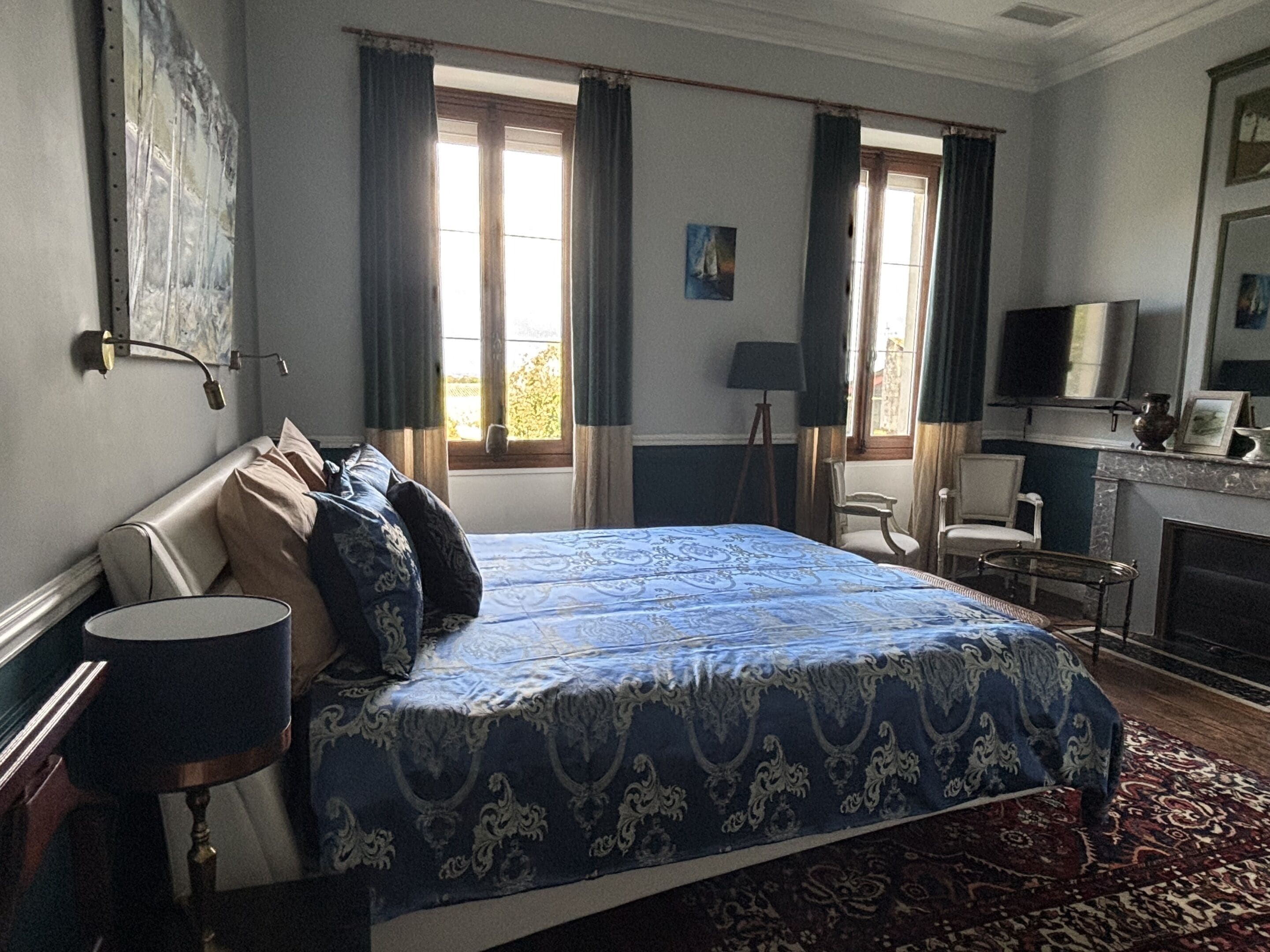 Luxury Double Room, River View (Chateau Tronquoy) | Premium bedding, memory foam beds, individually decorated