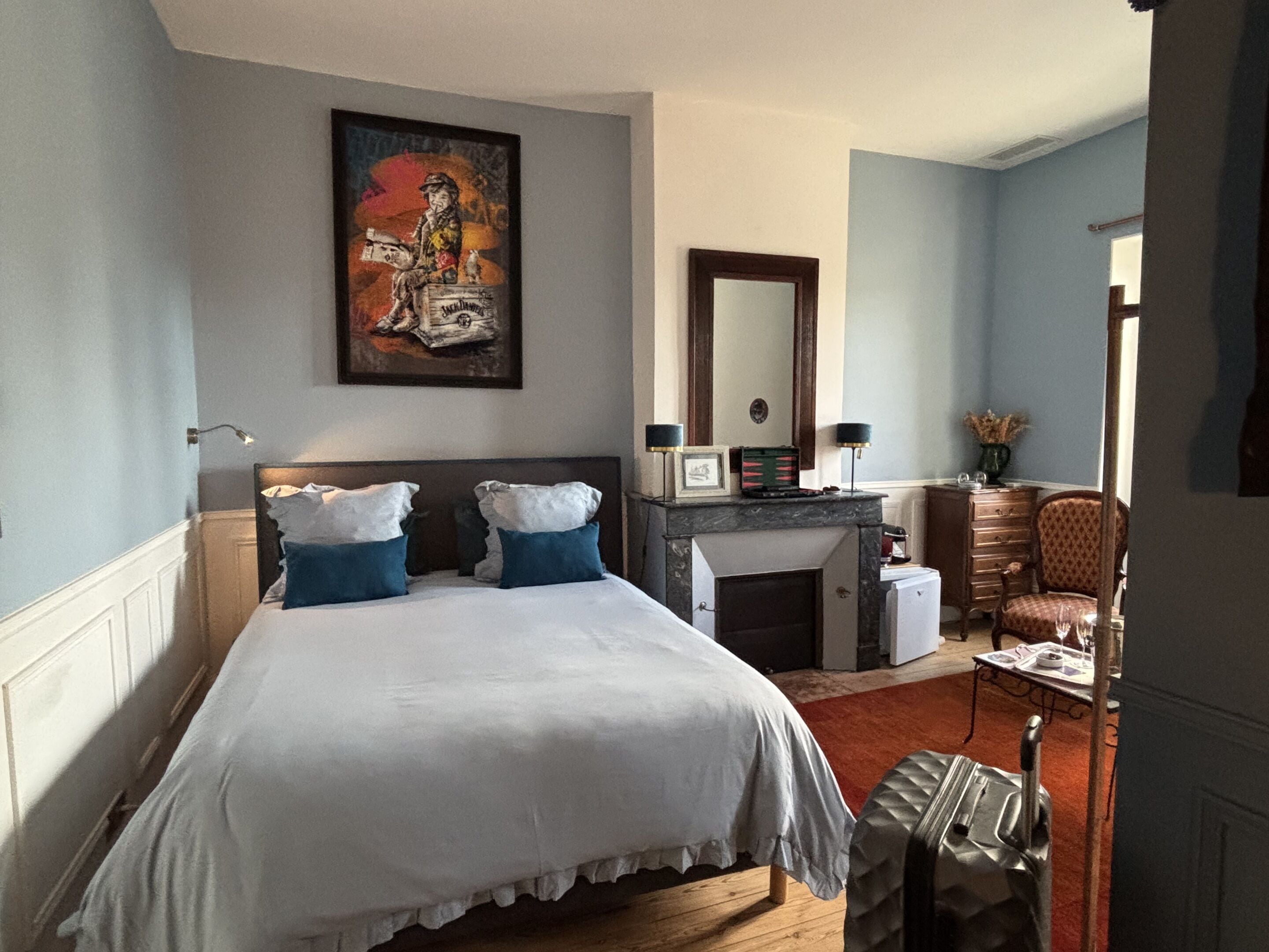 Chambre Double Deluxe, salle de bains privée, vue ville (Chateau Cos Labory) | Literie de qualité supérieure, matelas mémoire de forme
