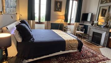 Luxury Double Room, River View (Chateau Tronquoy) | 1 bedroom, premium bedding, memory-foam beds, individually decorated