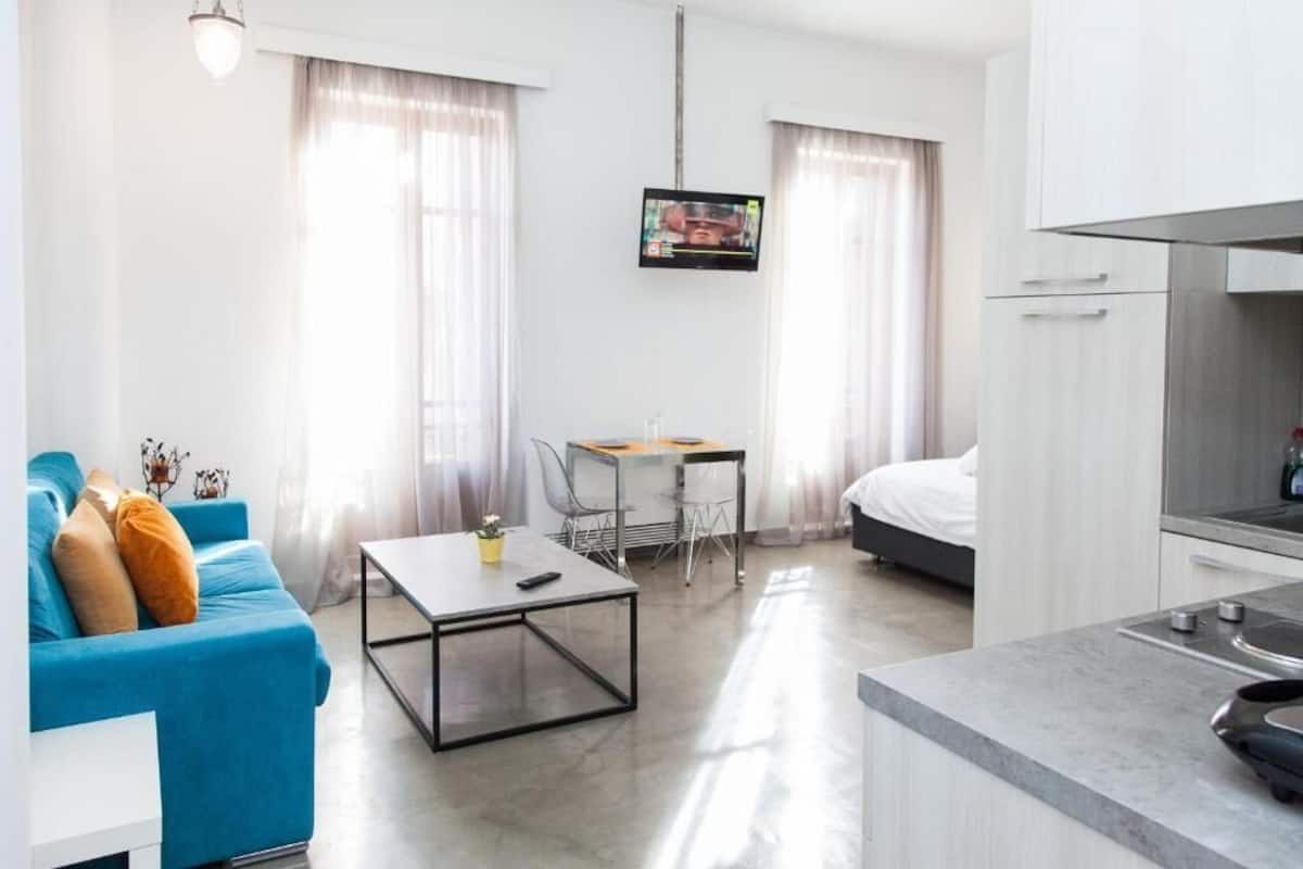 Estudio Deluxe | 1 dormitorio, wifi gratis, ropa de cama
