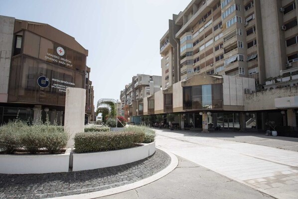 Façana frontal de l'allotjament