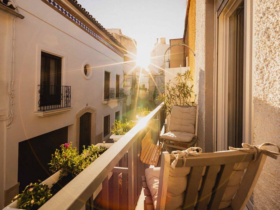 Quarto casal luxo, 1 quarto, sacada | Vista da sacada