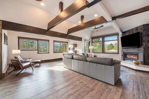 TV connectée, cheminée, espaces bureaux