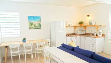 Panoramic Apartment, 2 Bedrooms, Hot Tub, Ocean View | Private kitchen | Full-size fridge, microwave, coffee/tea maker, toaster
