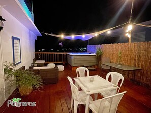 Exclusive Apartment, 2 Bedrooms, Hot Tub, Lake View | Terrace/patio - Palmeras Beach Apartments (Guanica)