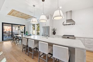 Fridge, microwave, oven, stovetop - Private Heated Pool, Single-Level Home, Golf Cart (Inlet Beach)