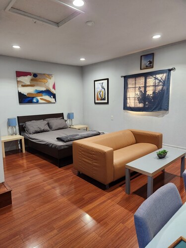 Private suite with its own entrance 