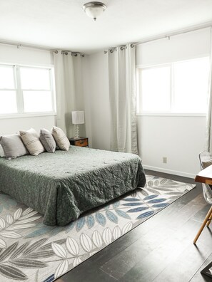 2 bedrooms, desk, iron/ironing board, free WiFi - NEWLY Updated house 3 min to Lake Cadillac & Mitchell, KING bed. Lots of parking (Cadillac)