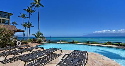 Unwind on your private lanai in Oceanfront studio