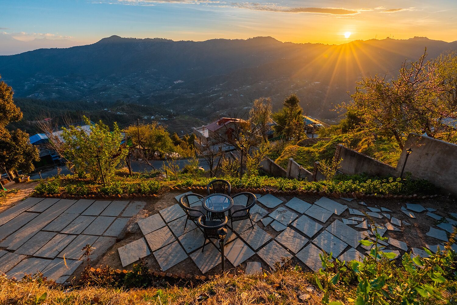 Vue sur les montagnes