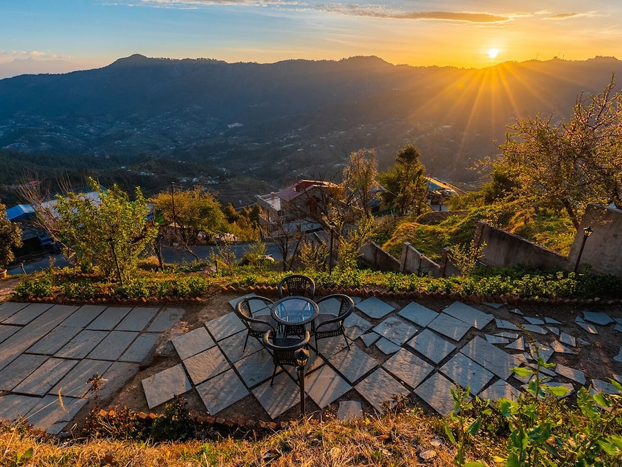 Uitzicht op de bergen