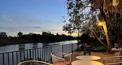 Morocco blue cafe by chilong river farm