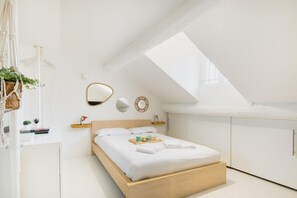 1 غرفة نوم ومكواة/لوح كي وواي فاي وملاءات أسرّة