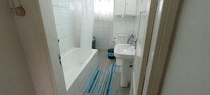 Towels, soap, toilet paper