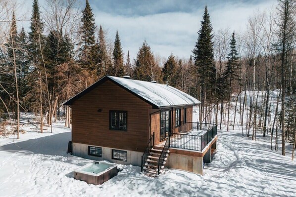 Exterior - Peaceful Chalet Tremblant, hot tub and fireplace (Amherst)