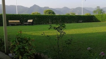 Shower, free toiletries, hair dryer, bathrobes