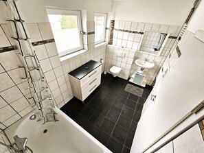 Towels, soap, toilet paper