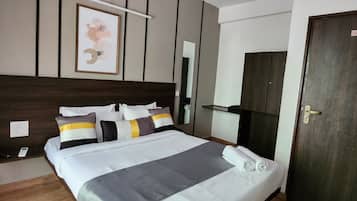 Kamar Deluks, balkon | 1 kamar tidur, Wi-Fi gratis, dan seprai linen