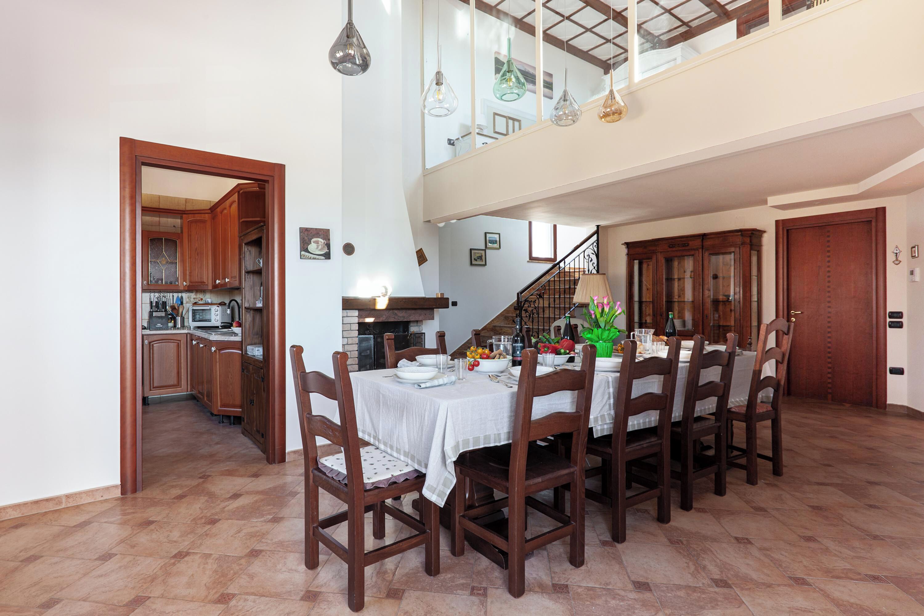 Villa familiare, 6 camere da letto, balcone (Tenuta San Cassiano With Garden And) | Pasti