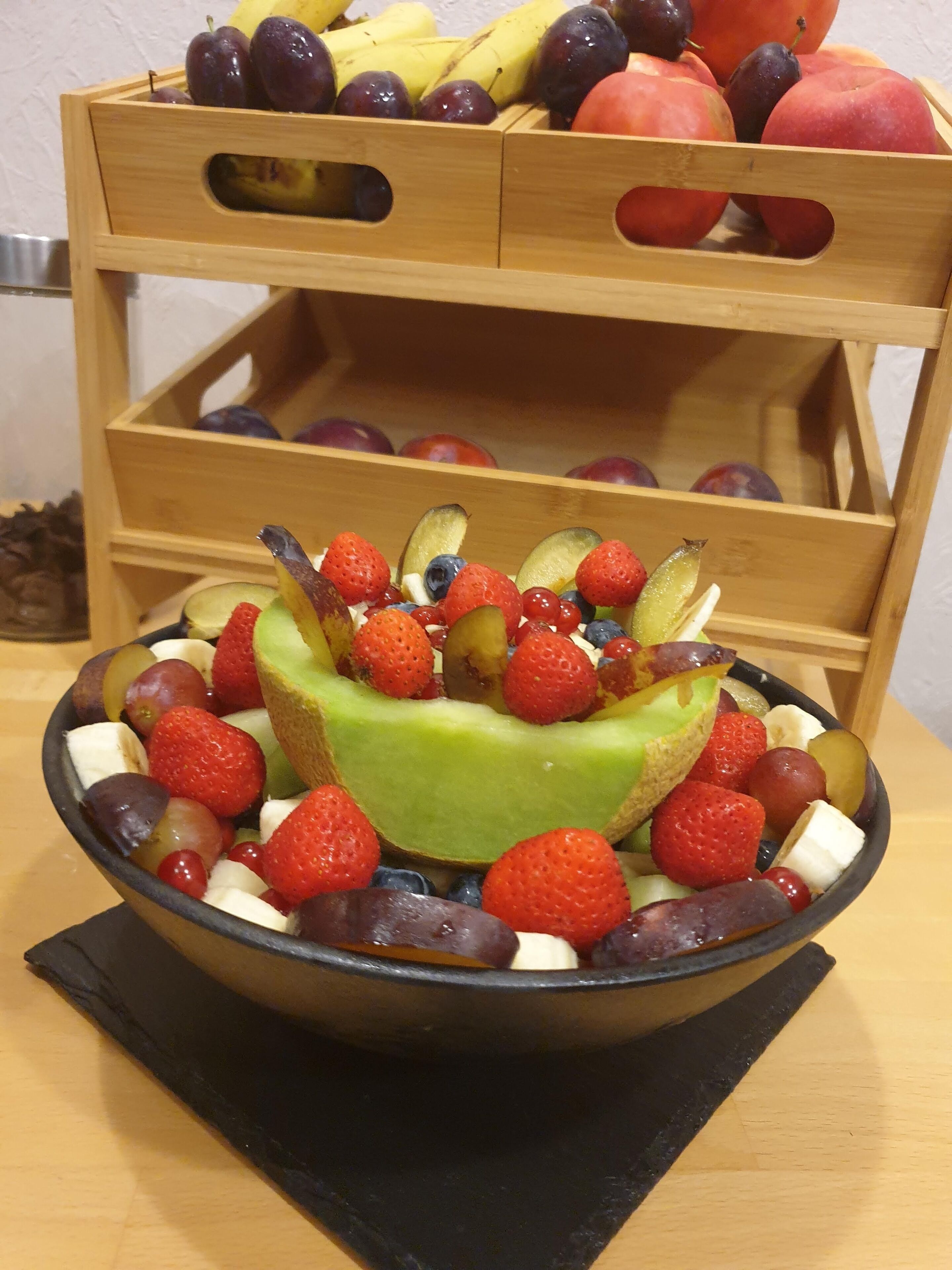 Tägliches Frühstücksbuffet gegen Gebühr