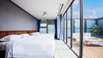 Chambre Quadruple Panoramique | Surmatelas, chambres insonorisées, Wi-Fi gratuit