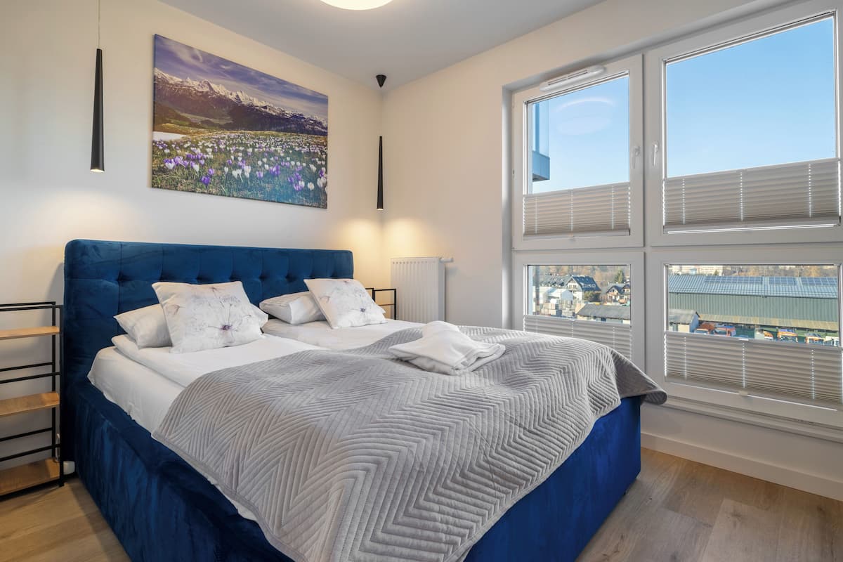 Departamento superior | 1 habitación, tabla de planchar con plancha, wifi gratis y ropa de cama