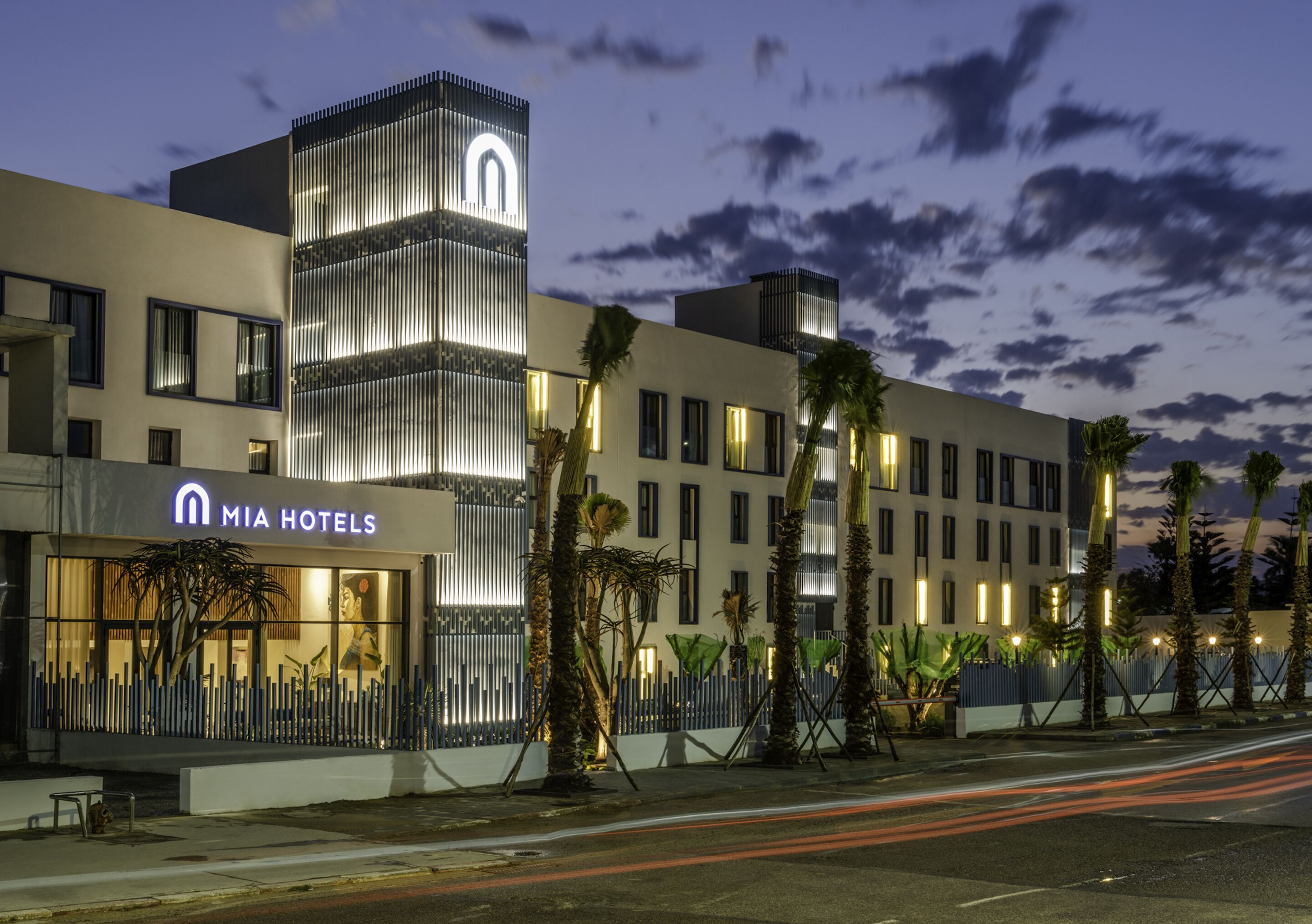 Vista frontal de la propiedad