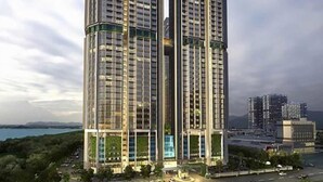 A high-rise building with multiple floors, large windows, and a modern architectural design. - Thermospace Management (Malacca City)