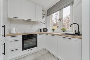 Oven, dishwasher, espresso maker, coffee/tea maker