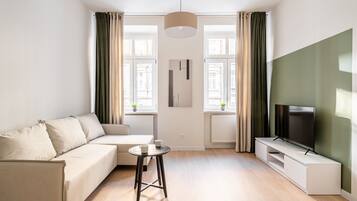 Estúdio urbano | Ferros/tábuas de passar roupa, Wi-Fi de cortesia, roupa de cama