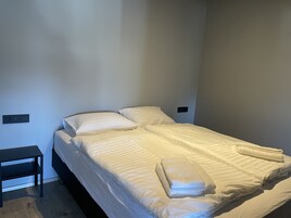 1 habitación, sistema de insonorización, wifi gratis y ropa de cama