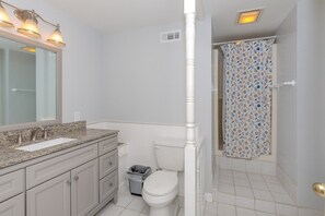 Shower - A Leave of Absence - 5BR Canalfront Home with Covered Porches and Boat Dock (Topsail Beach)