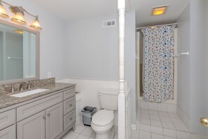 Shower - A Leave of Absence - 5BR Canalfront Home with Covered Porches and Boat Dock (Topsail Beach)