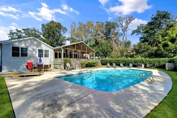 A heated pool