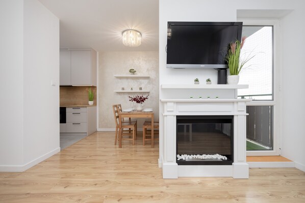 Apartment, 1 Bedroom, Balcony | Dining room - Apartment With Two Balconies by Renters (Warsaw)