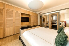 Premium-Apartment | 3 Schlafzimmer, Bettwäsche aus ägyptischer Baumwolle