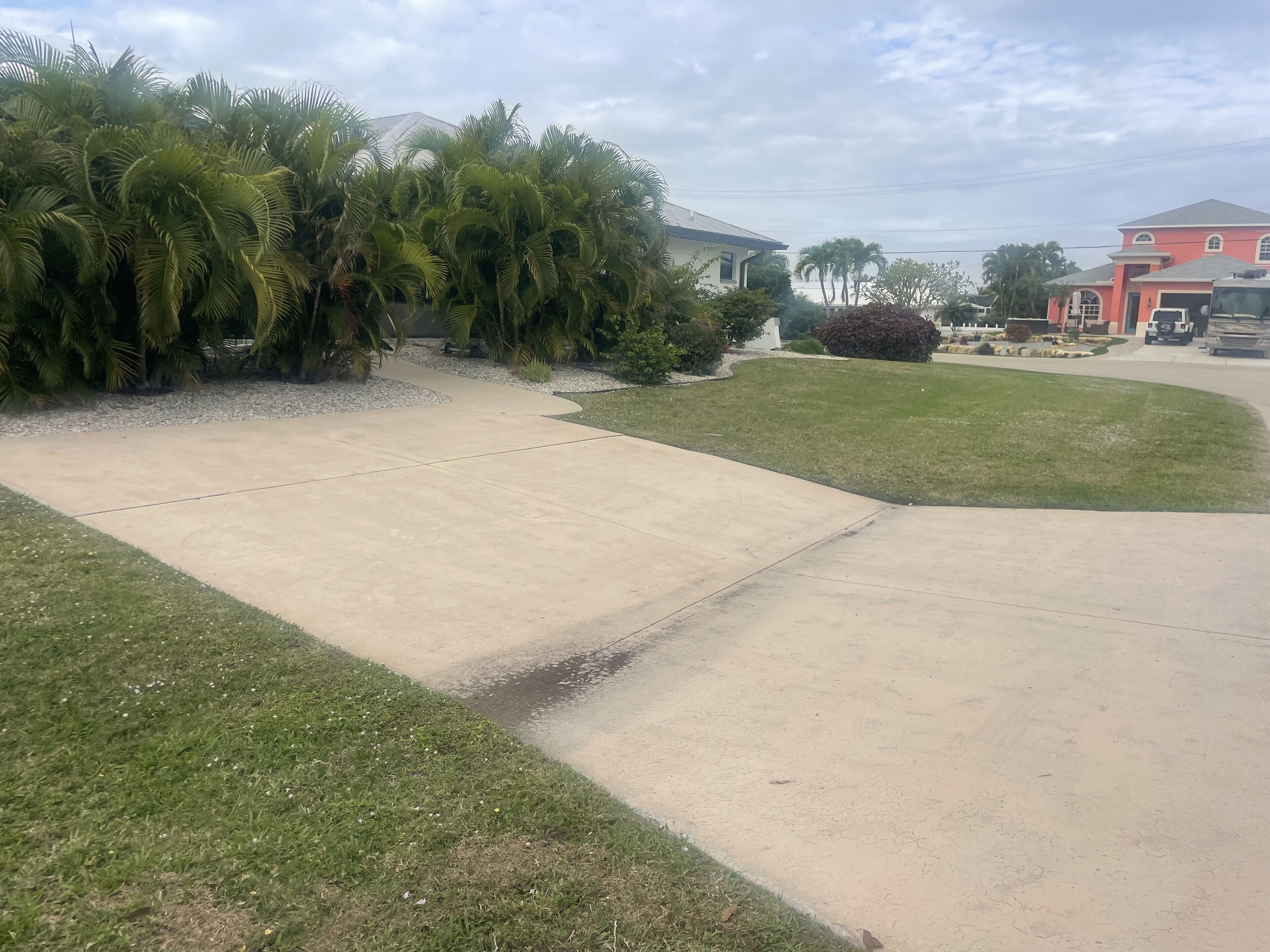 Beautiful three bedroom, two bath, large home has a pool and boat lift.