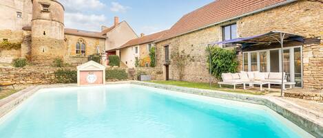 Piscina externa, piscina aquecida