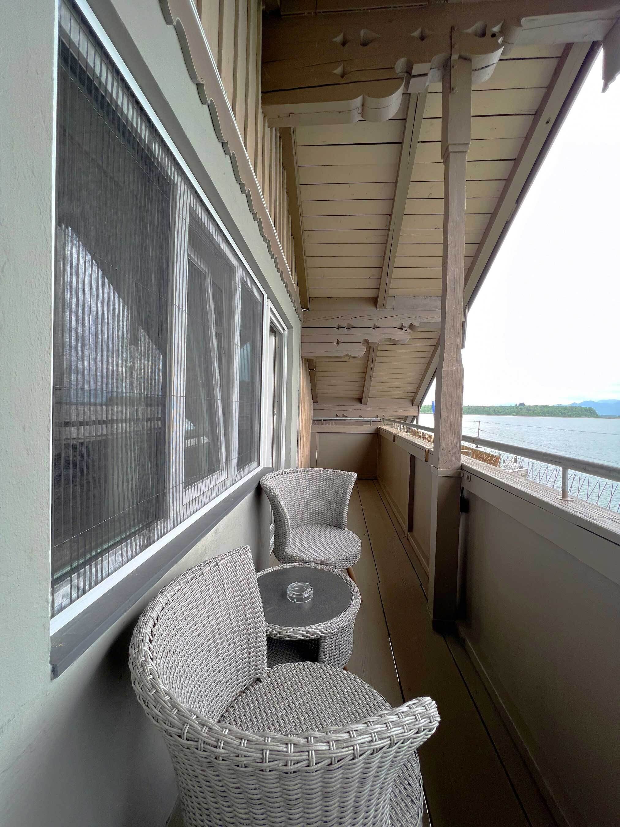 Comfort-Doppelzimmer, Balkon, Seeblick | Ausblick vom Zimmer