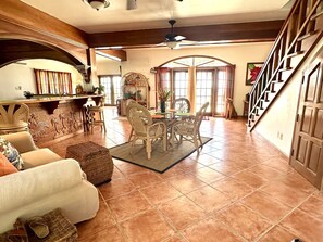Interior - Beautiful 5 bedroom beachfront villa with private pool just 2.5 miles from town (San Pedro)