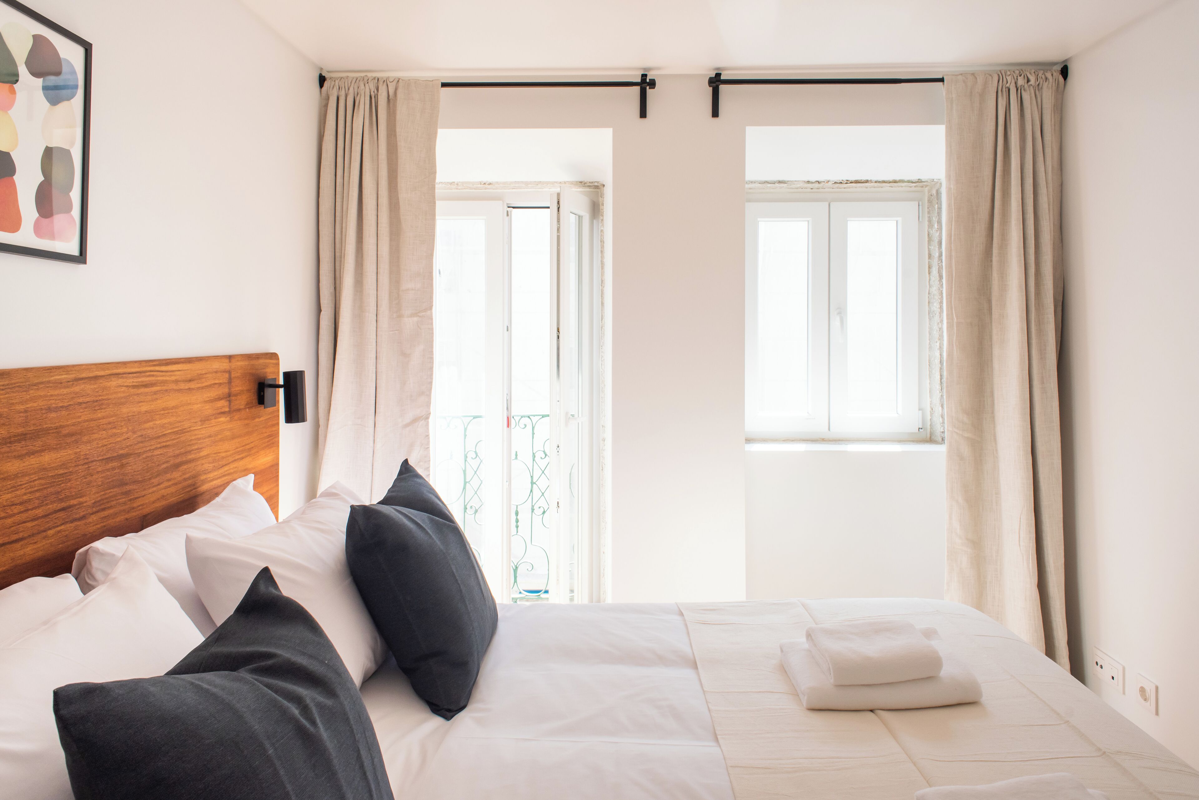 Individually decorated, individually furnished, blackout curtains