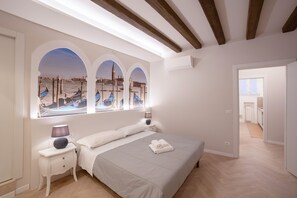 Design appartement | 1 slaapkamer, lakens van Egyptisch katoen, luxe beddengoed, donsdekens