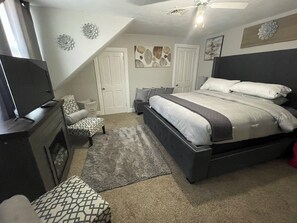 1 habitación, tabla de planchar con plancha, wifi gratis y ropa de cama 