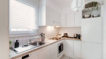 Basic Apartment | Private kitchen | Fridge, microwave, oven, dishwasher