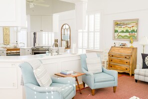 Interior - Summer Special! Cute Cottage Steps to Beach & Pool (St. Simons Island)