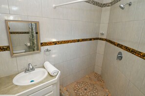 Towels, soap, toilet paper - Near Beach Property with a beautiful view (Anse La Raye)