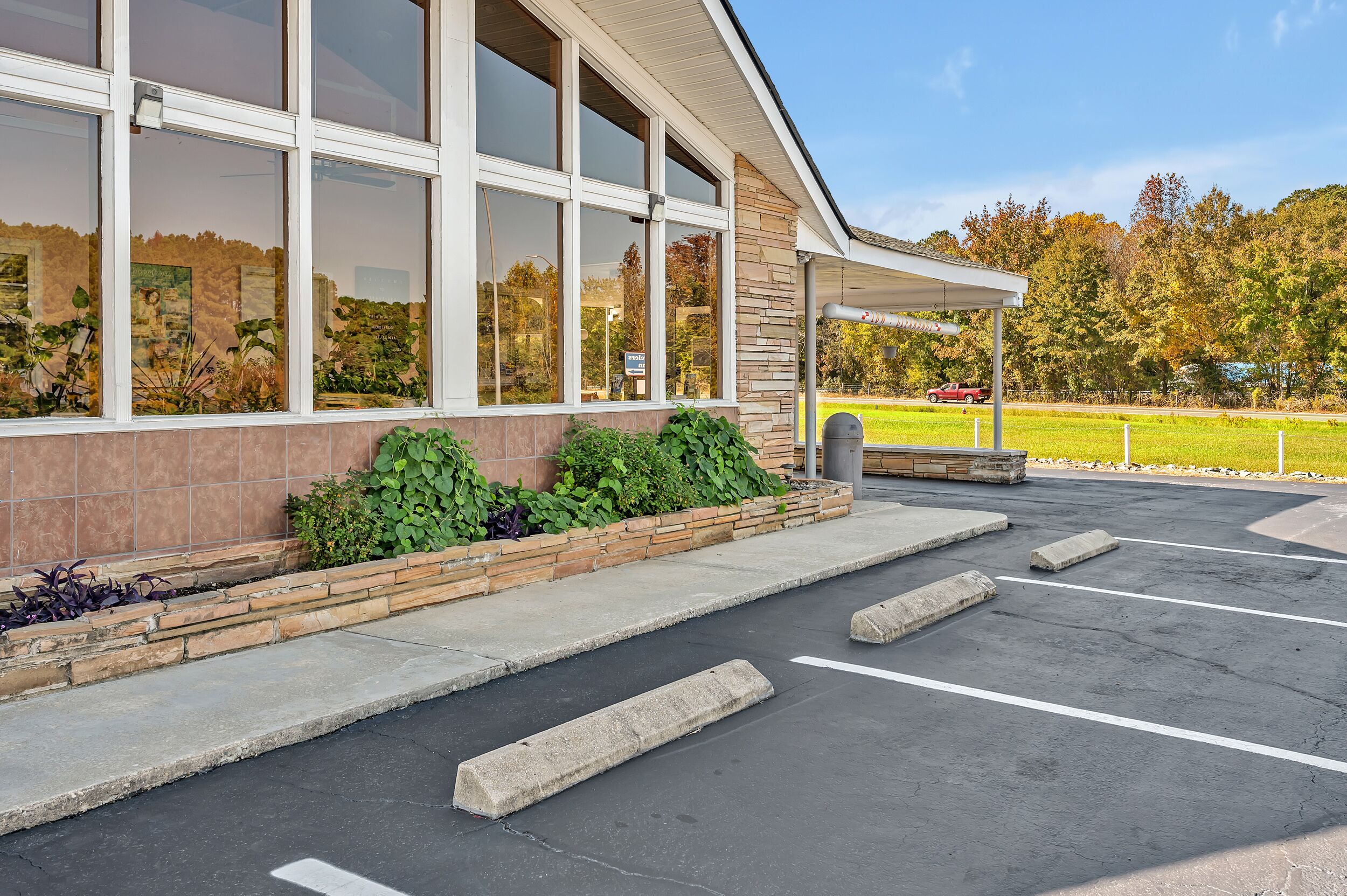 Voorkant van accommodatie